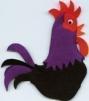 Roosters Off to see the World : Finger Puppet