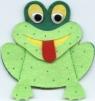 Frog (Green Speckled) Finger Puppet #106-B