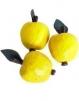 Apples Yellow Handcarved / Apfel 5 pcs #600505