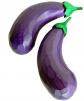 Eggplant Handcarved / Aubergine 5 pcs #600545