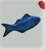 Fish Blue Handcarved / Blaufisch 5 pcs #600569