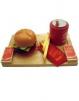 Dine In Hamburger Combo with Fries and a Drink #640043